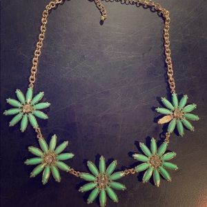 Floral turquoise necklace